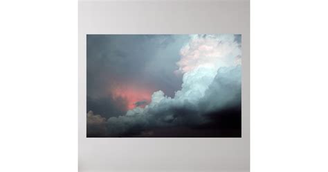 Colourful Clouds Poster Zazzle