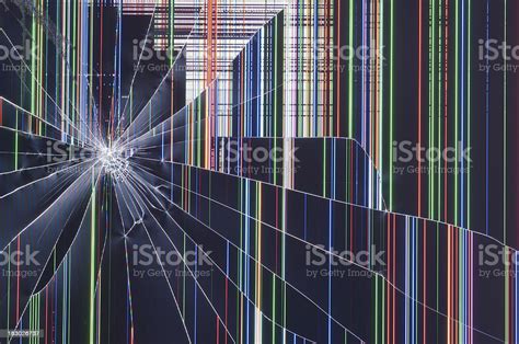 A laptop just doesn't have its advantages. Cracked Lcd Screen Stock Photo - Download Image Now - iStock