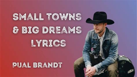 Small Towns And Big Dreams Lyrics Paul Brandt Hometown Hockey Version Ft Tara Slone Youtube