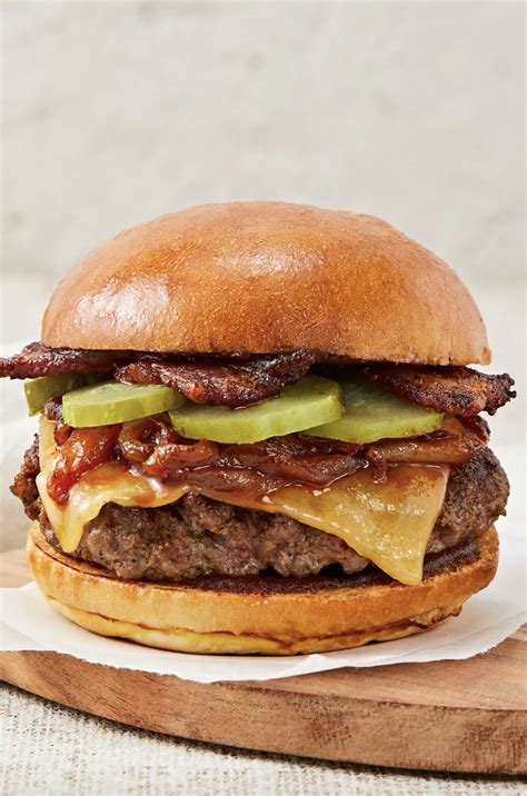 Easy Gourmet Burger Recipe With Bbq Caramelized Onions And Melty Gouda