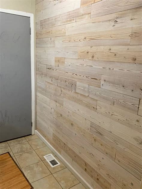 Faux Shiplap Peel And Stick Wood Plank Wall Crafty Little Gnome
