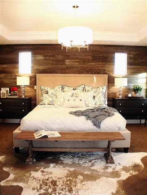 rustic bedroom  cowhide rug home decorating trends homedit