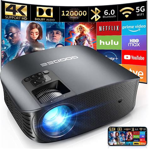 Goodee Projector 4k With Wifi And Bluetooth Supported Fhd