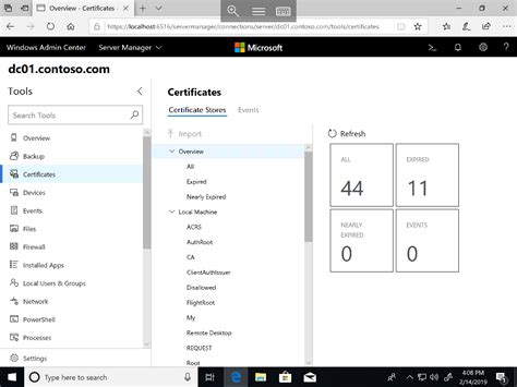 Microsoft Windows Admin Center A Work In Progress