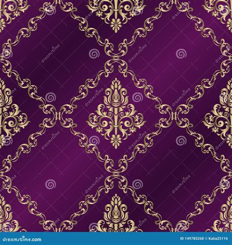 Seamless Vintage Pattern Vector Seamless Border In Victorian Style