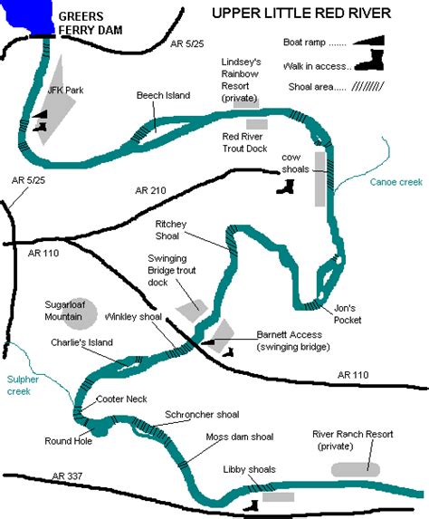 Little Red River Map