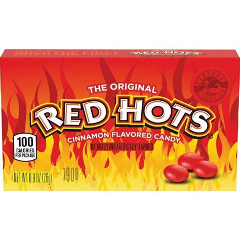 red hots cinnamon flavored candy the smiley barn