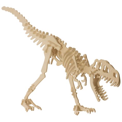 the baltic birch 3d dinosaur puzzles tyrannosaurus rex hammacher schlemmer