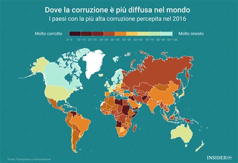 I Paesi Pi Corrotti Del Mondo Infografica Ihodl Com