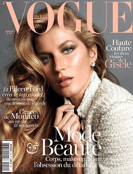 Gisele Bündchen se desnuda para la edición parisina de Vogue EL