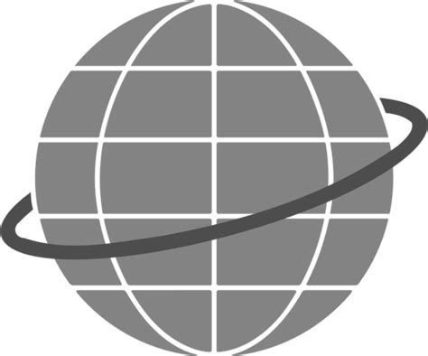 Globe Black And White Globe Icon Vector Clip Art Vectors Wikiclipart