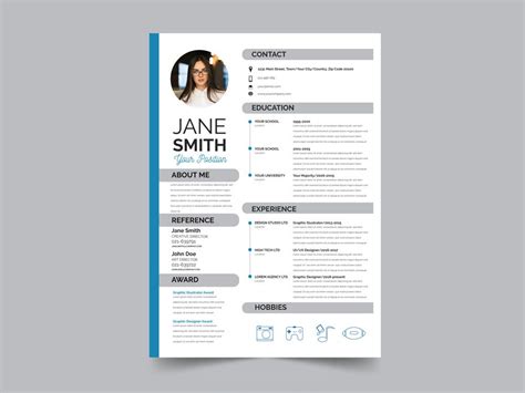 Here is the most popular collection of free resume templates. Free Modern Flat Resume Template | Cv template free ...