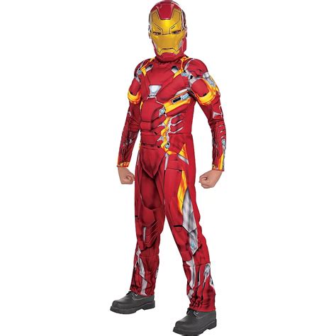 Boys Iron Man Muscle Costume Captain America Civil War Party City