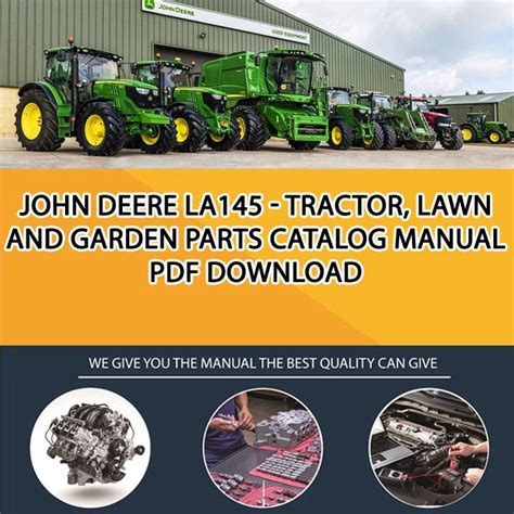 John Deere La145 Tractor Lawn And Garden Parts Catalog Manual Pdf