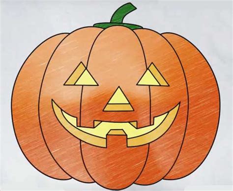 How To Draw Pumpkin Halloween Gails Blog
