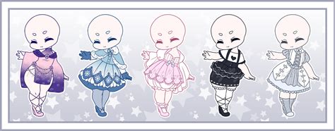 Chibi Outfit Adoptable Batch 01 Closed By Minty Mango On Deviantart