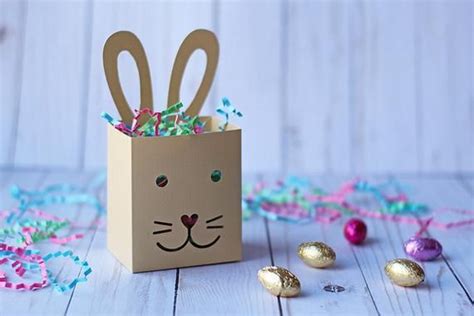 SVG File: Cute Easter Bunny Treat Box / Gift Box / Favor Box | Etsy in