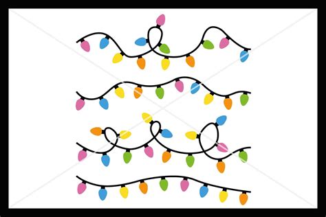 Almost files can be used for commercial. Christmas Lights SVG, Instant Download, Cricut, Cut File ...