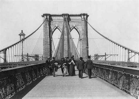 The Brooklyn Bridge Was A Fascinating Sight While Being Built