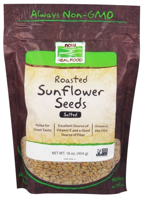 Now Foods Sunflower Seeds Roasted Salted 16 Oz