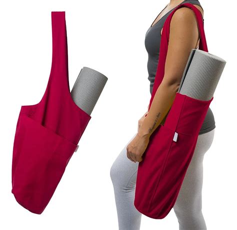 Yoga Mat Bag With Large Side Pocket And Zipper Pocket Buy Yoga Mat