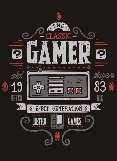 Classic Gamer Art Print Video Game Posters Videogameposters