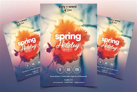 Spring Party Psd Free Flyer Template Psdflyer
