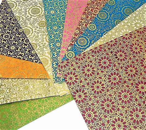 Nepal Lokta Paper A5 Pack Of 11 Screen Printed Assorted Etsy Uk