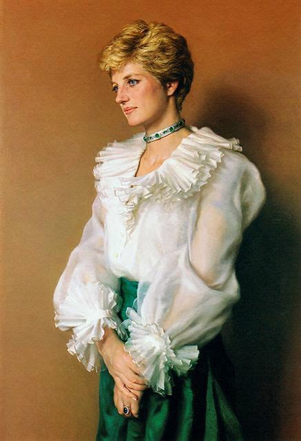 Close Up Of The Portrait Of Princess Diana Painted By Artist Nelson