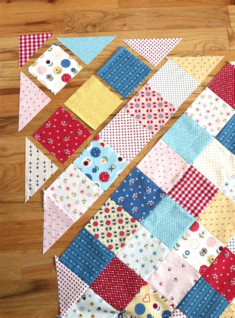 Patchwork On Point Quilt Tutorial Diary Of A Quilter A Quilt Blog