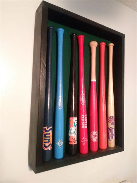 This mini bat display case comes with a black acrylic base. Display case for P's mini bat collection | Display case ...