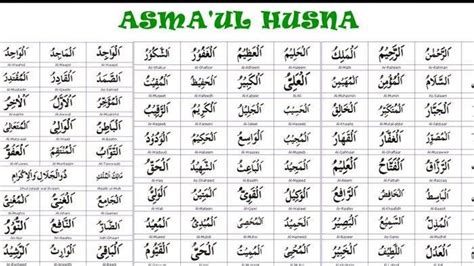99 asmaul husna dan artinya beserta dalilnya, al quddus artinya? Teks Asmaul Husna Latin / Asmaul Husna dan Artinya ...