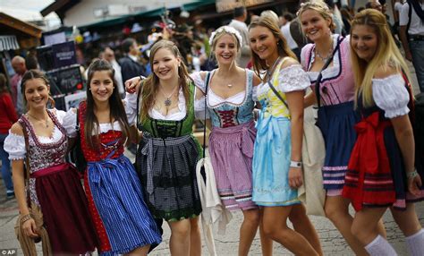 lederhosen low cut blouses and gallons of beer six million people expected to pack out munich