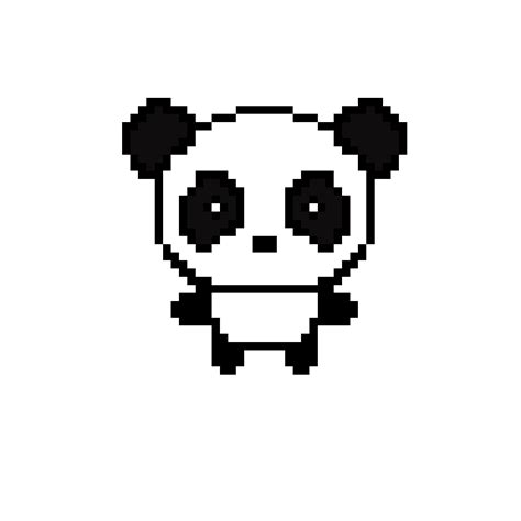 Baby Panda Pixel Art