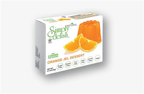 Orange Jelly Simply Delish Natural Orange Jel Dessert Free