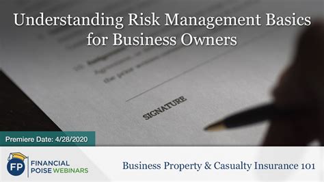 This directory also includes listings of 48 colleges providing risk management and insurance programs. Understanding Risk Management Basics for Business Owners - Financial Poise