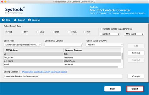 Csv To Vcard Converter For Mac To Export Csv Contacts To Vcf