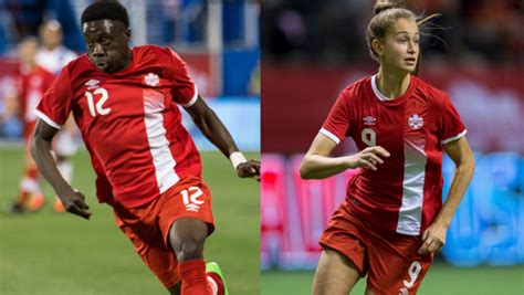 Jordyn huitema talking abt the rivalry with the uswnt but the way she says 'rivalry' sounds southern: Alphonso Davies, Jordyn Huitema named Canadian U-17 ...