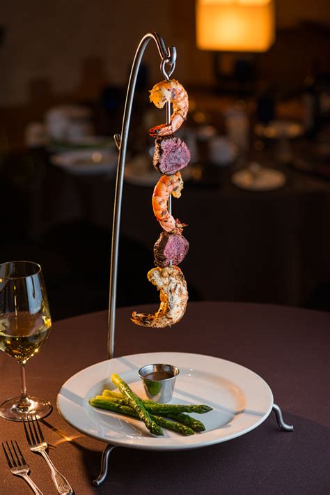 Symphony Kabob A Hanging Presentation Of Beef Tenderloin Lobster And