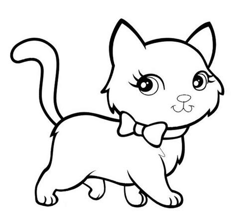 Cute Cat Coloring Page Free Printable Coloring Pages For Kids