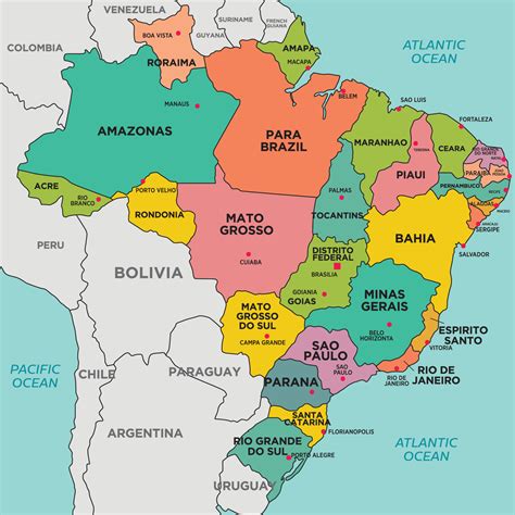 As Fronteiras Brasileiras Todas Elas Posicionadas Na América Do Sul