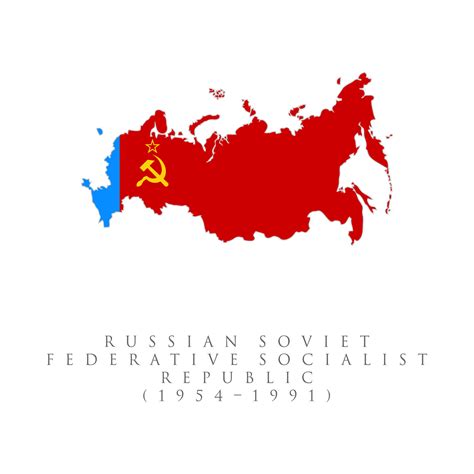 Russian Soviet Federative Socialist Republic Flag 1954 1991 Flag Map