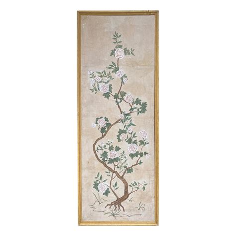 18th Century Chinese Hand Painted Wallpaper Panel At 1stdibs