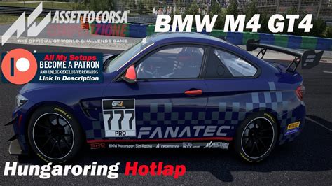 Assetto Corsa Competizione ACC HotLap BMW M4 GT4 Setup At Hungaroring