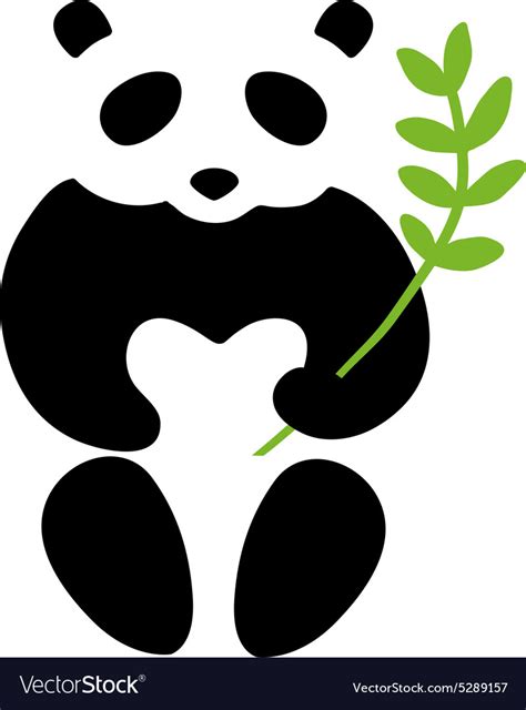 Panda Symbol Royalty Free Vector Image Vectorstock
