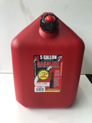 Midwest Can 5600 5 Gallon Gas Can Spill Proof 8174093 New Ebay