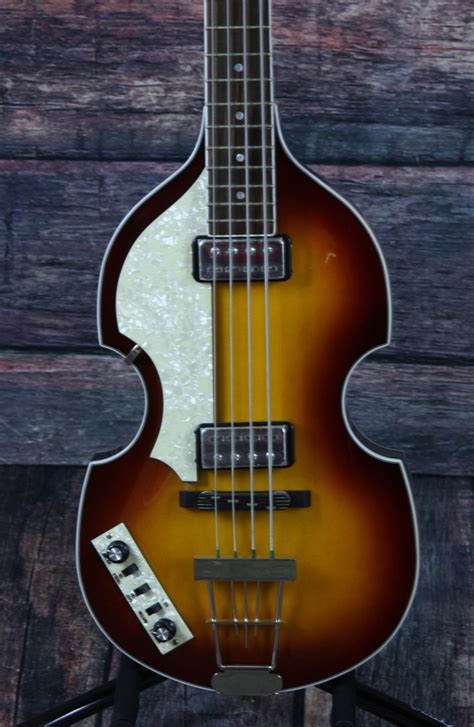 Hofner Left Handed Hct5001 Contemporary Series Electric Violin Bass