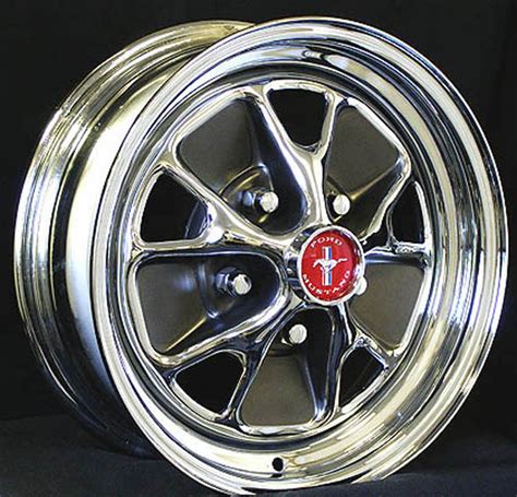 mustang style styled steel gt wheels 14 x 6 complete set w caps nuts usa made ebay