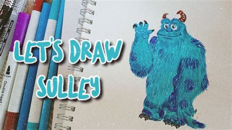 How To Draw Sulley Monster Inc Youtube