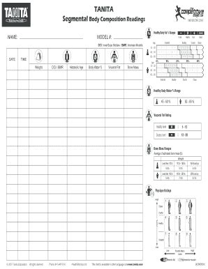 Tanita Body Composition Readings Pdf Fill Online Printable Fillable